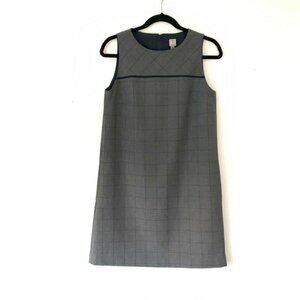 Tristan S Windowpane Plaid Sleeveless Mini Dress